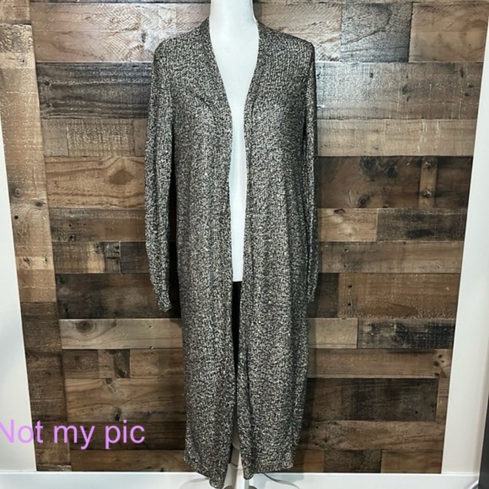 White House Black Market Silver Duster